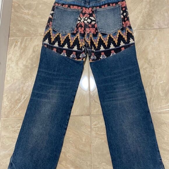 New Free  People women’s Rocky Mountain straight leg jeans size 24 NWOT - Picture 7 of 11